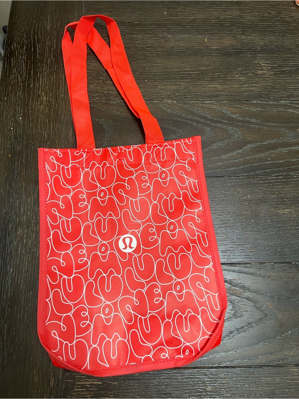 lululemon athletica Red & White Patterned Everyday Tote